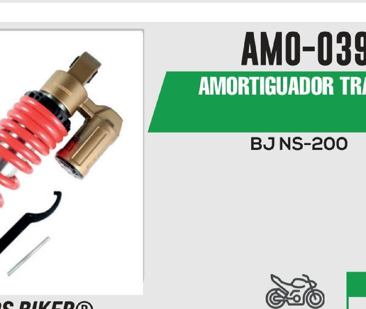 AMORTIGUADOR ROJO C/ TANQUE GAS