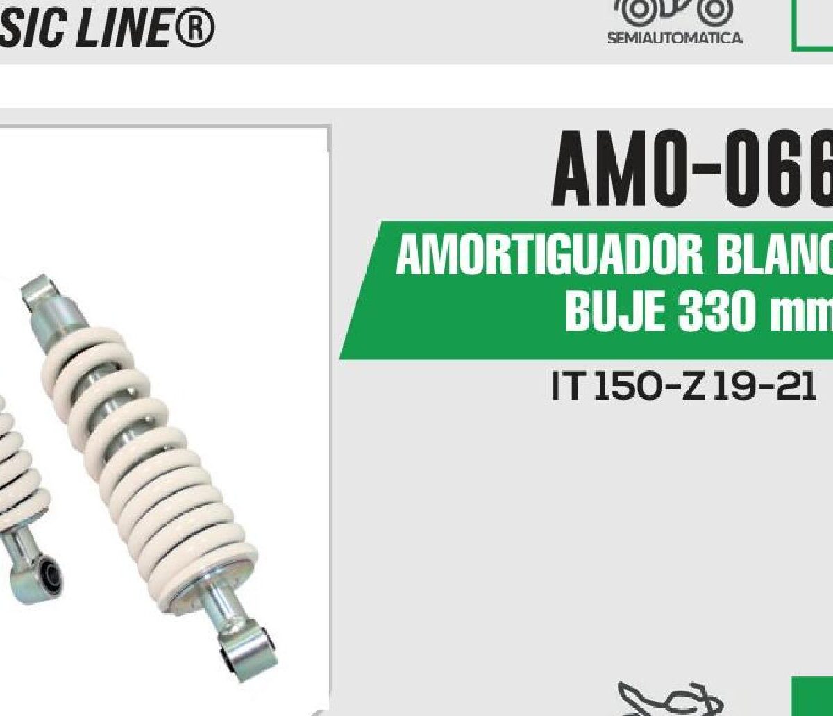 AMORTIGUADOR BLANCO BUJE / BUJE 330mm