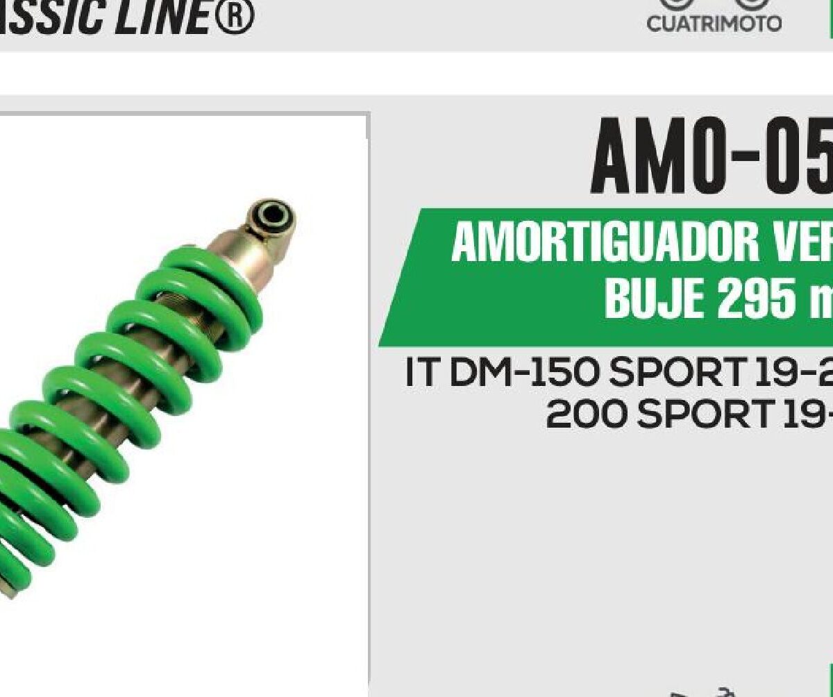 AMORTIGUADOR VERDE BUJE 295mm