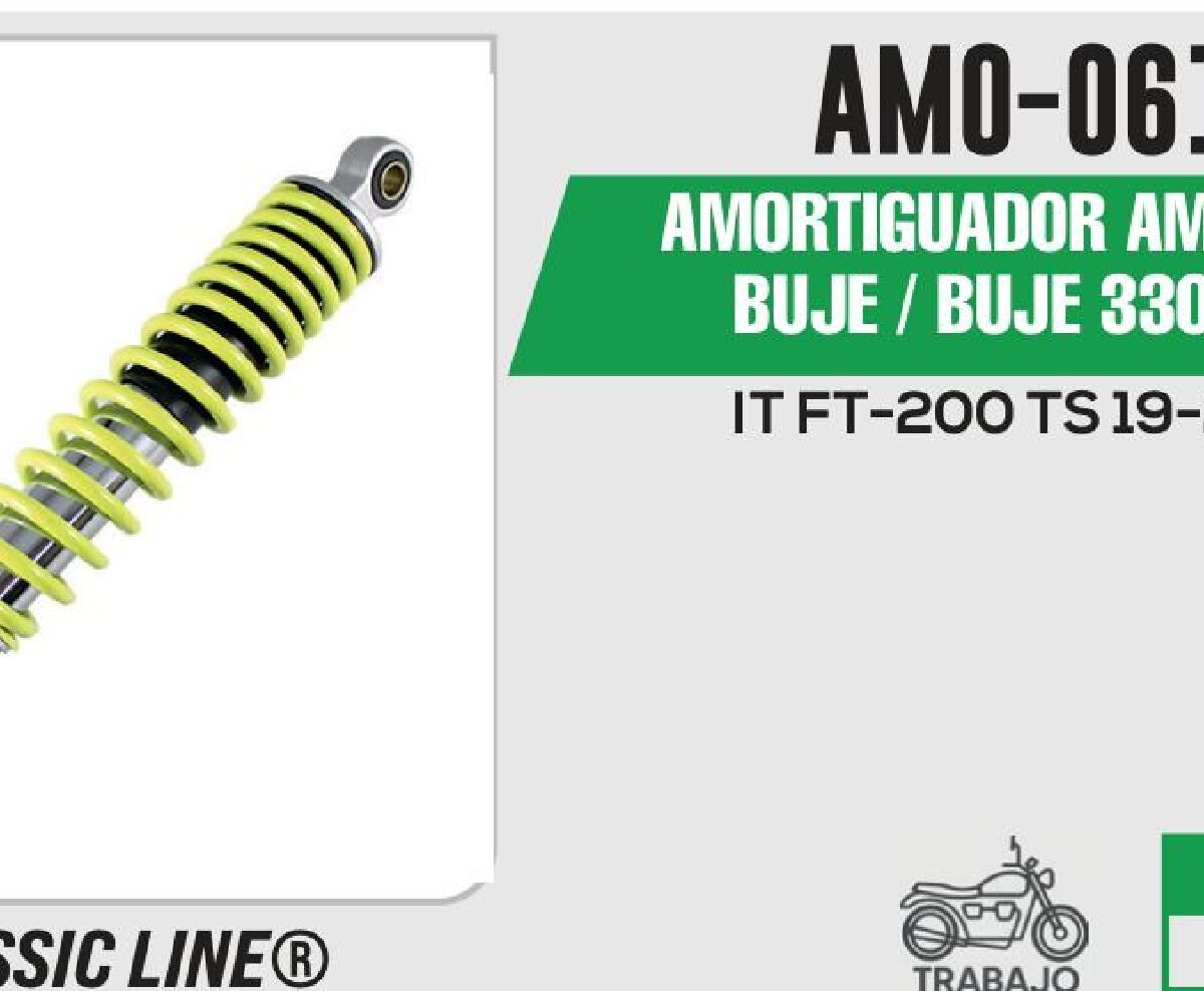 AMORTIGUADOR AMARILLO BUJE 330mm