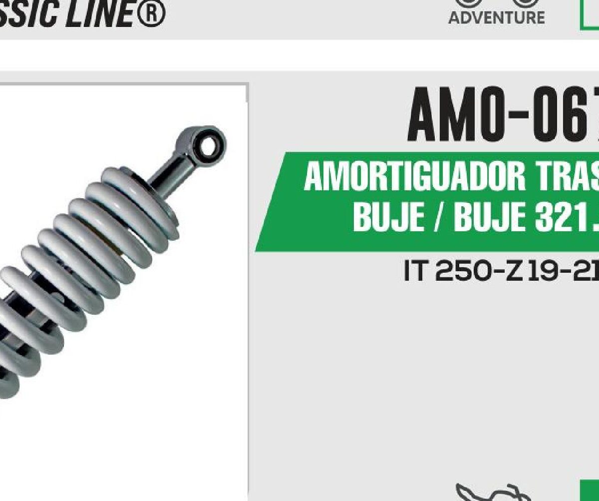 AMORTIGUADOR TRAS BLANCO BUJE / BUJE 321.5mm