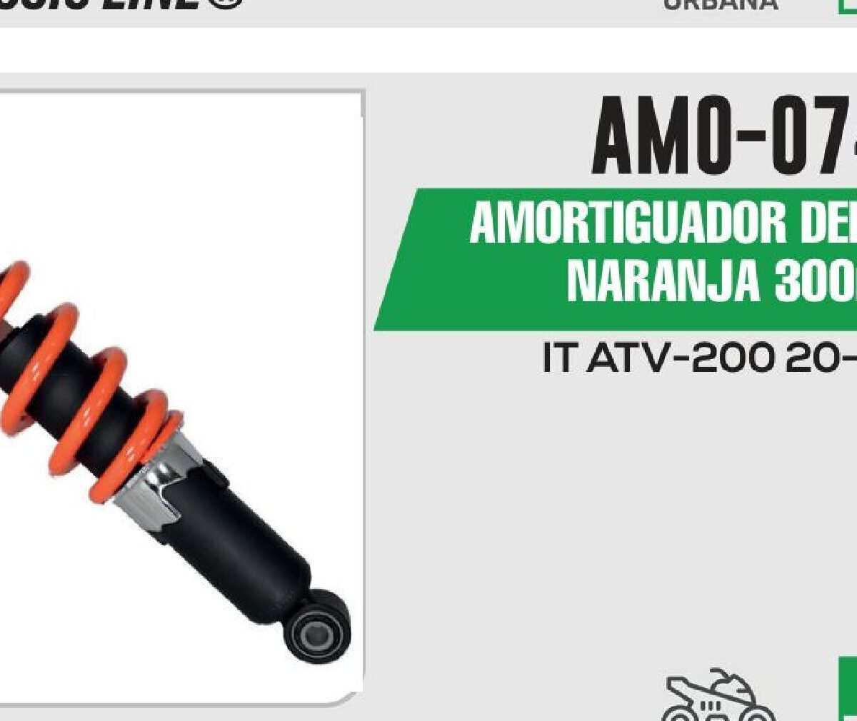 AMORTIGUADOR DELANTERO NARANJA 300mm