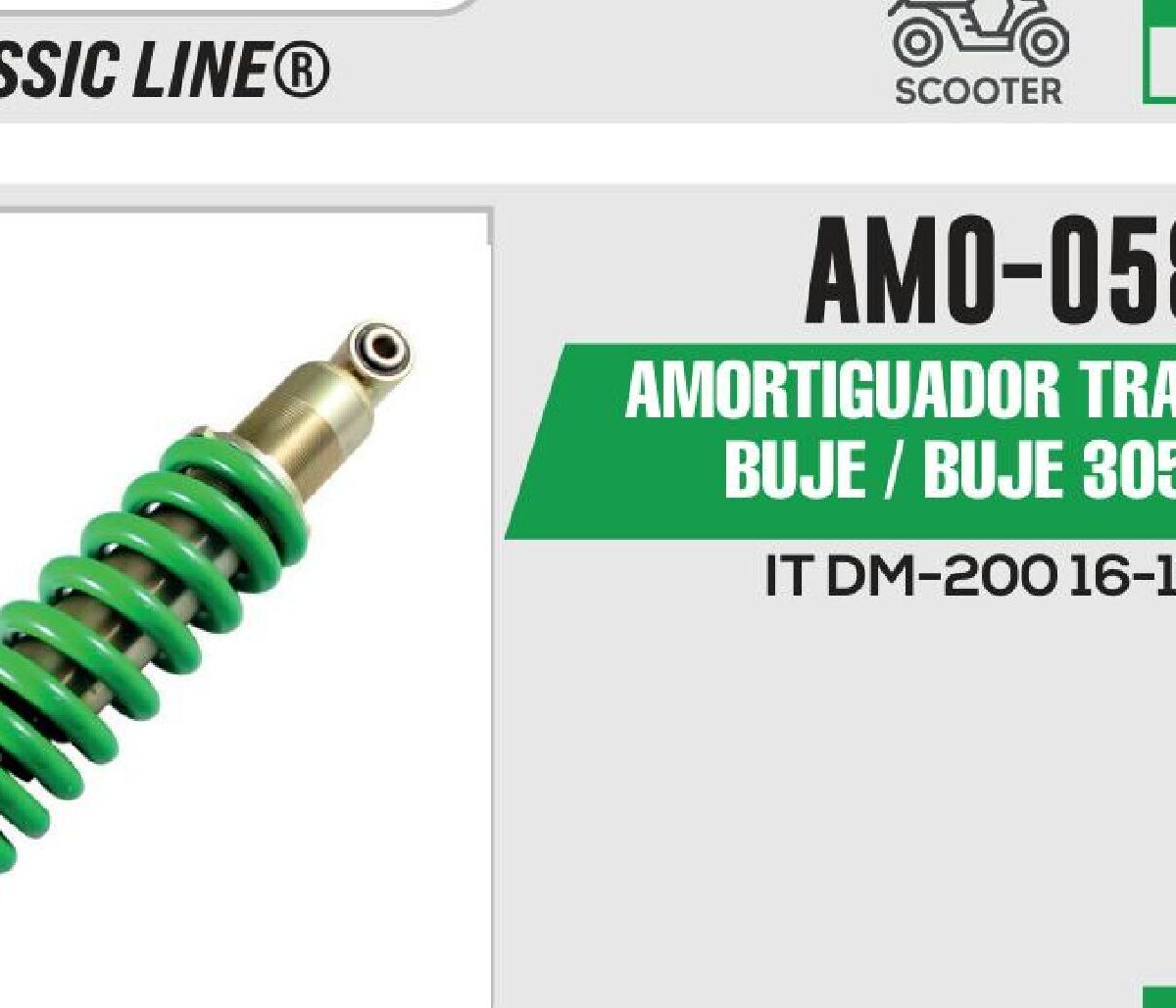 AMORTIGUADOR VERDE BUJE / BUJE 305mm