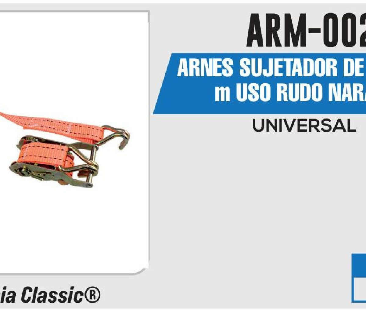 ARNES SUJETADOR DE MOTOS 6m USO RUDO NARANJA