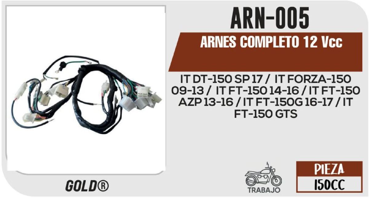 ARNES COMPLETO 12Vcc