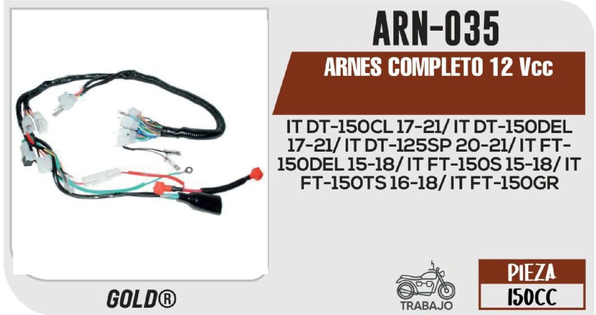 ARNES COMPLETO 12Vcc