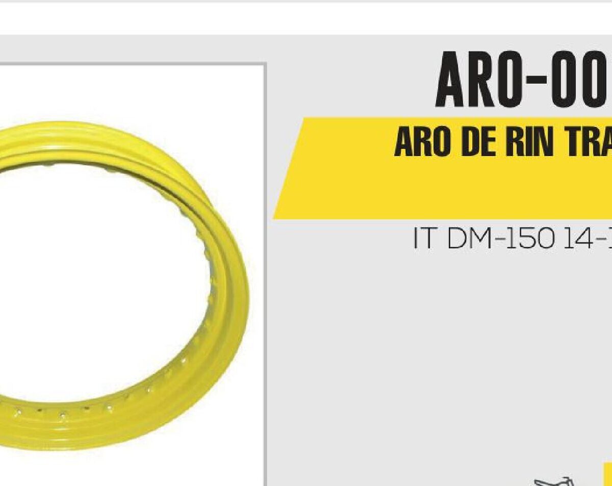 ARO DE RIN TRASERO 1.8 X 16 AMARILLO
