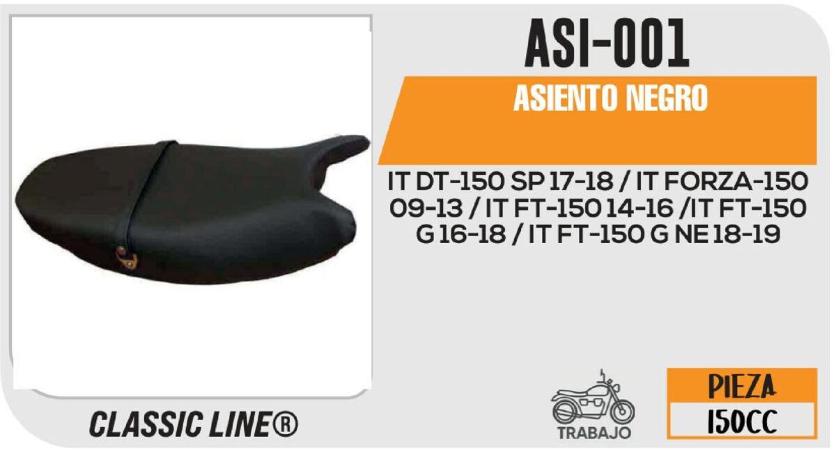 ASIENTO NEGRO