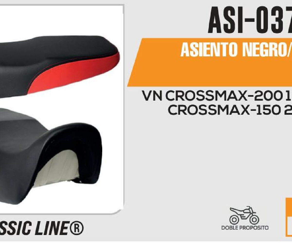ASIENTO NERGO/ROJO