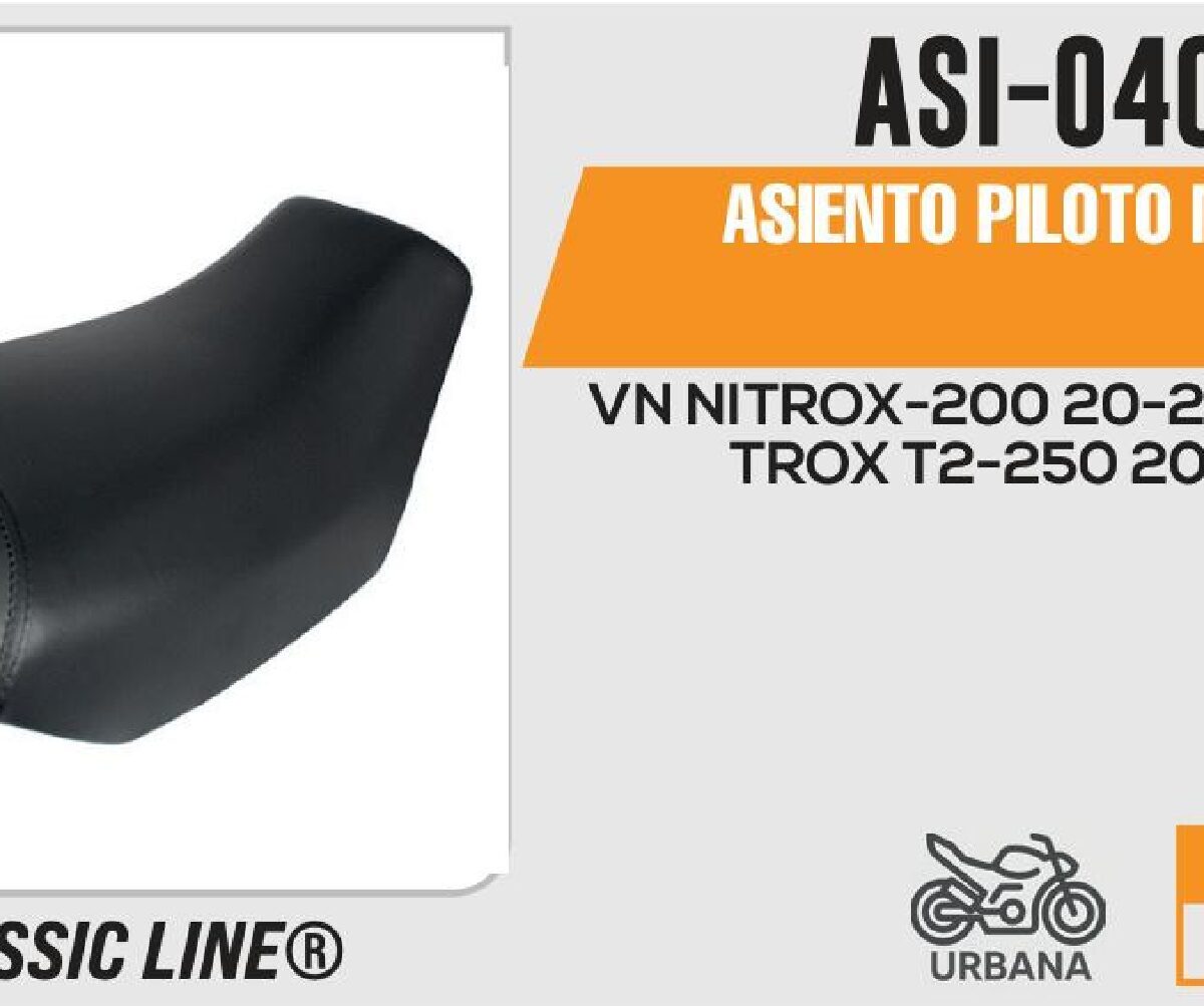 ASIENTO PILOTO NEGRO
