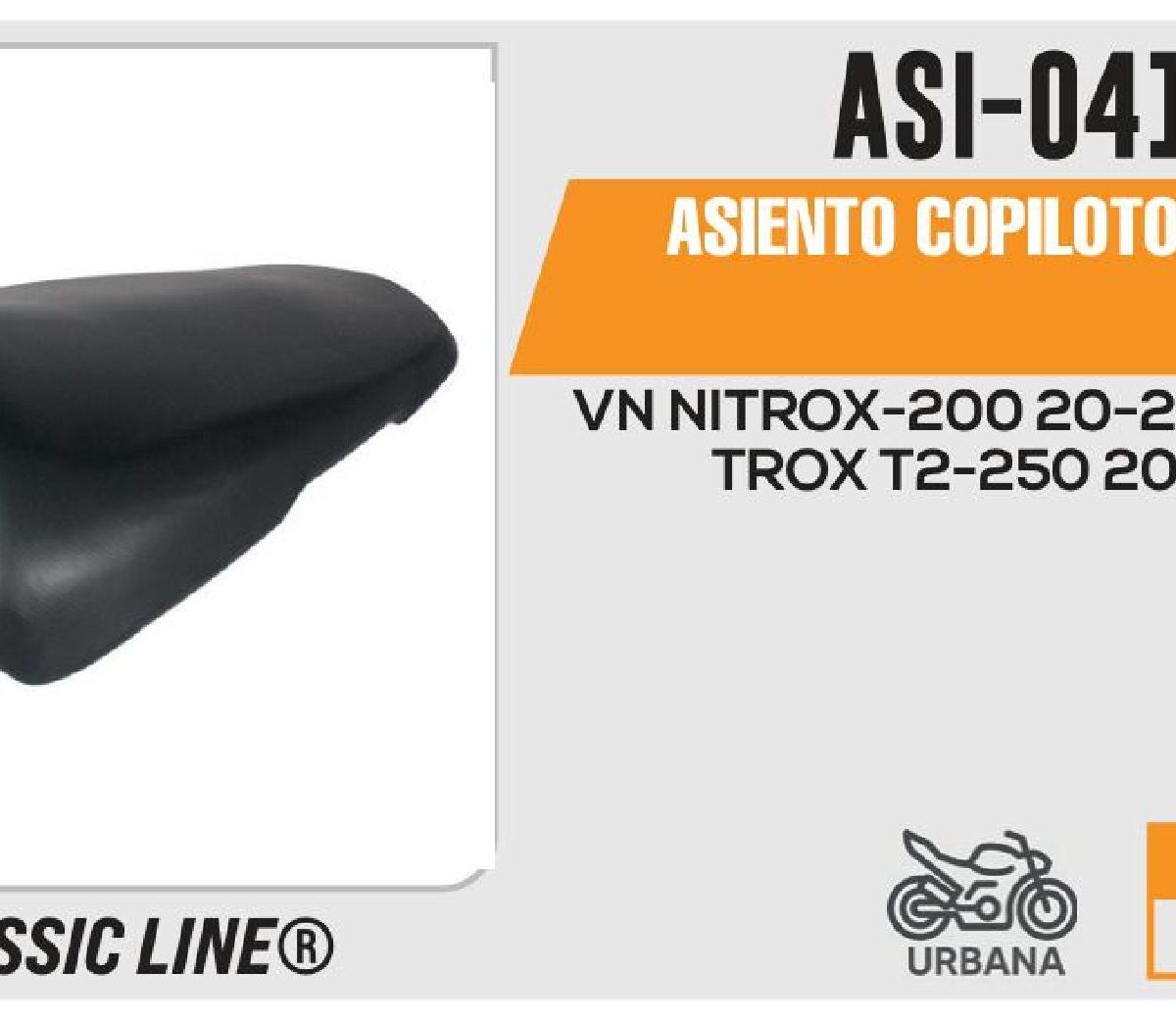 ASIENTO COPILOTO NEGRO