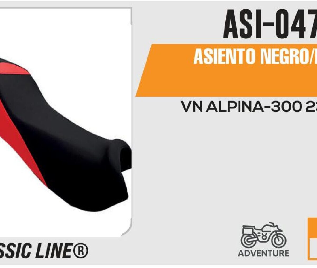 ASIENTO NEGRO/ ROJO