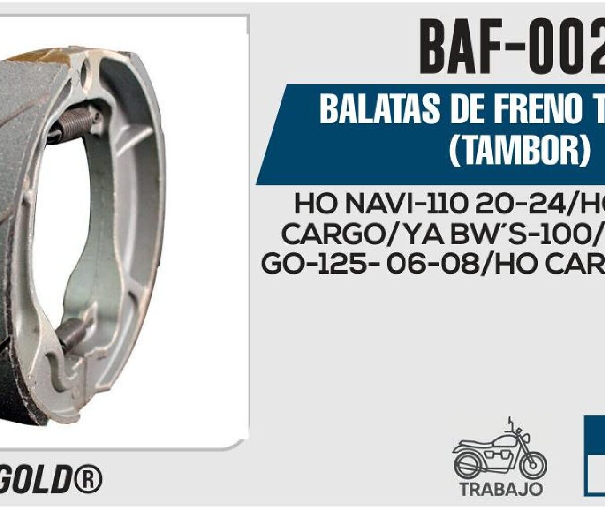 BALATAS DE FRENO TRASERO TAMBOR