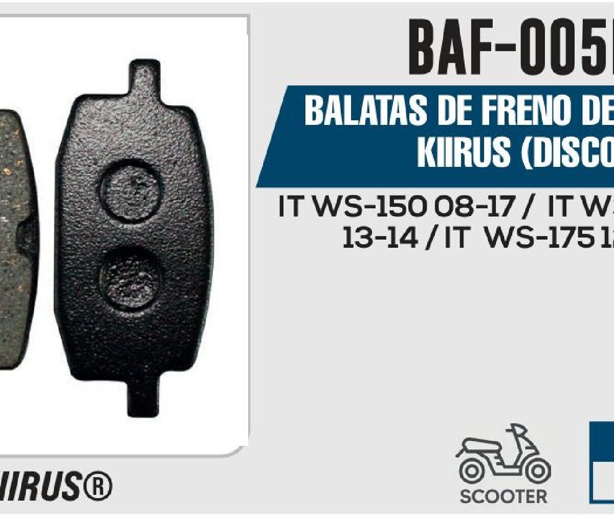 BALATAS DE FRENO DELANTERO (DISCO)