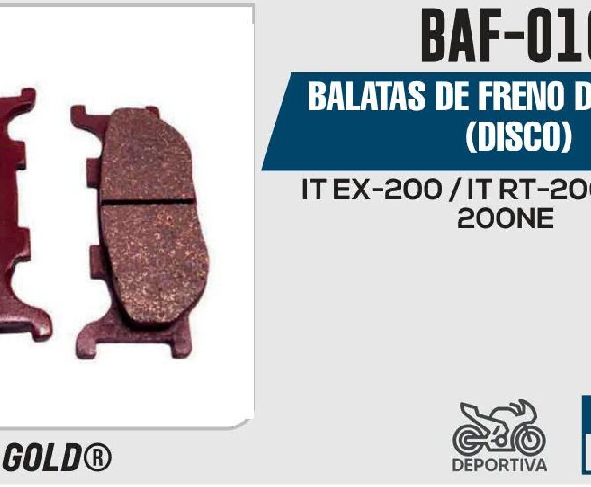 BALATAS DE FRENO DELANTERO DISCO