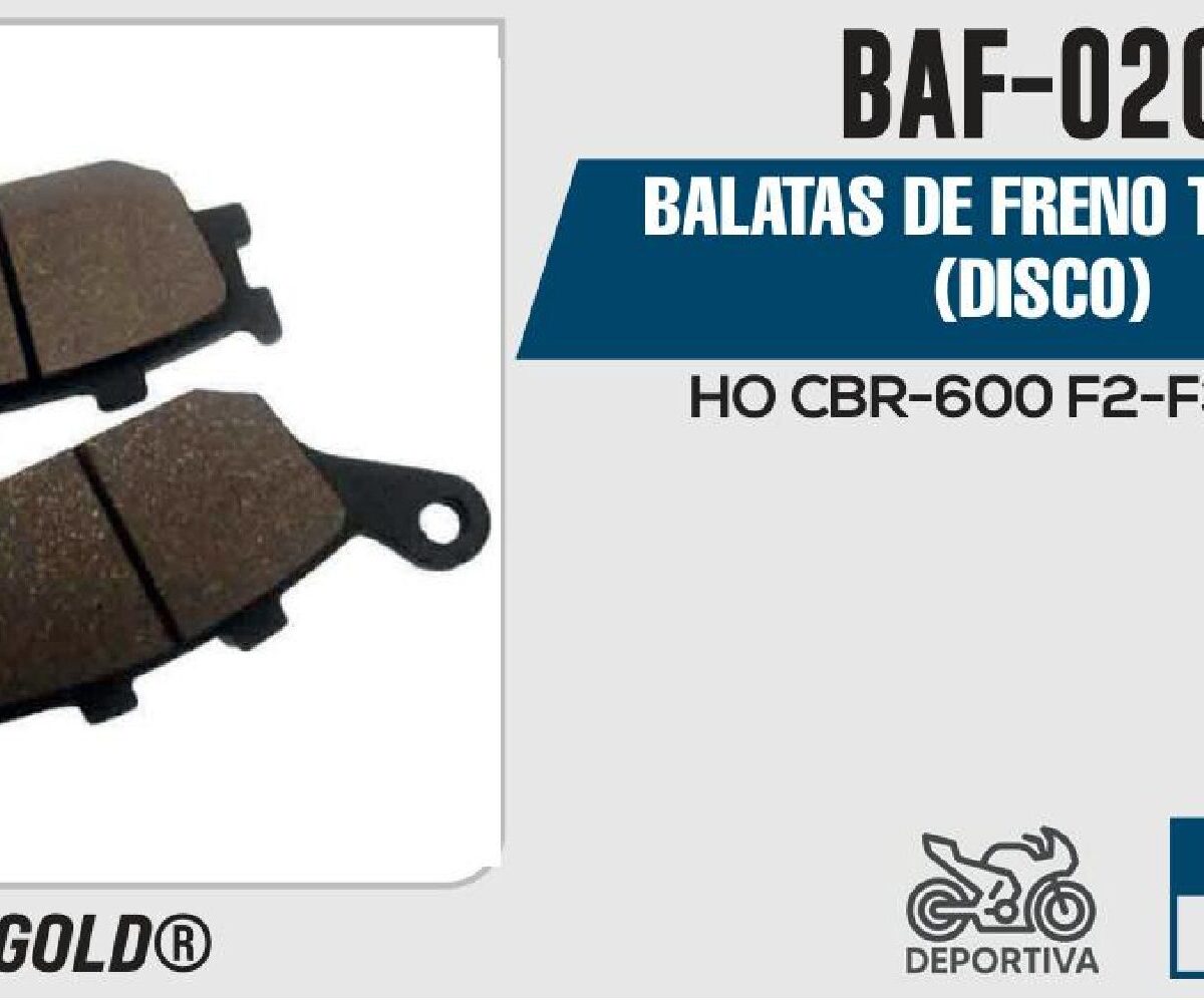 BALATAS DE FRENO TRASERO DISCO