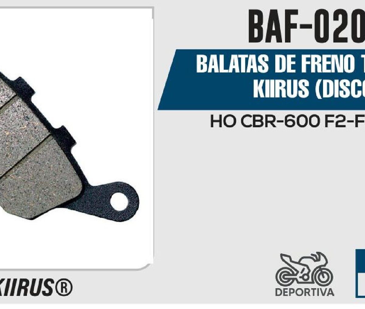 BALATAS DE FRENO TRASERO (DISCO)