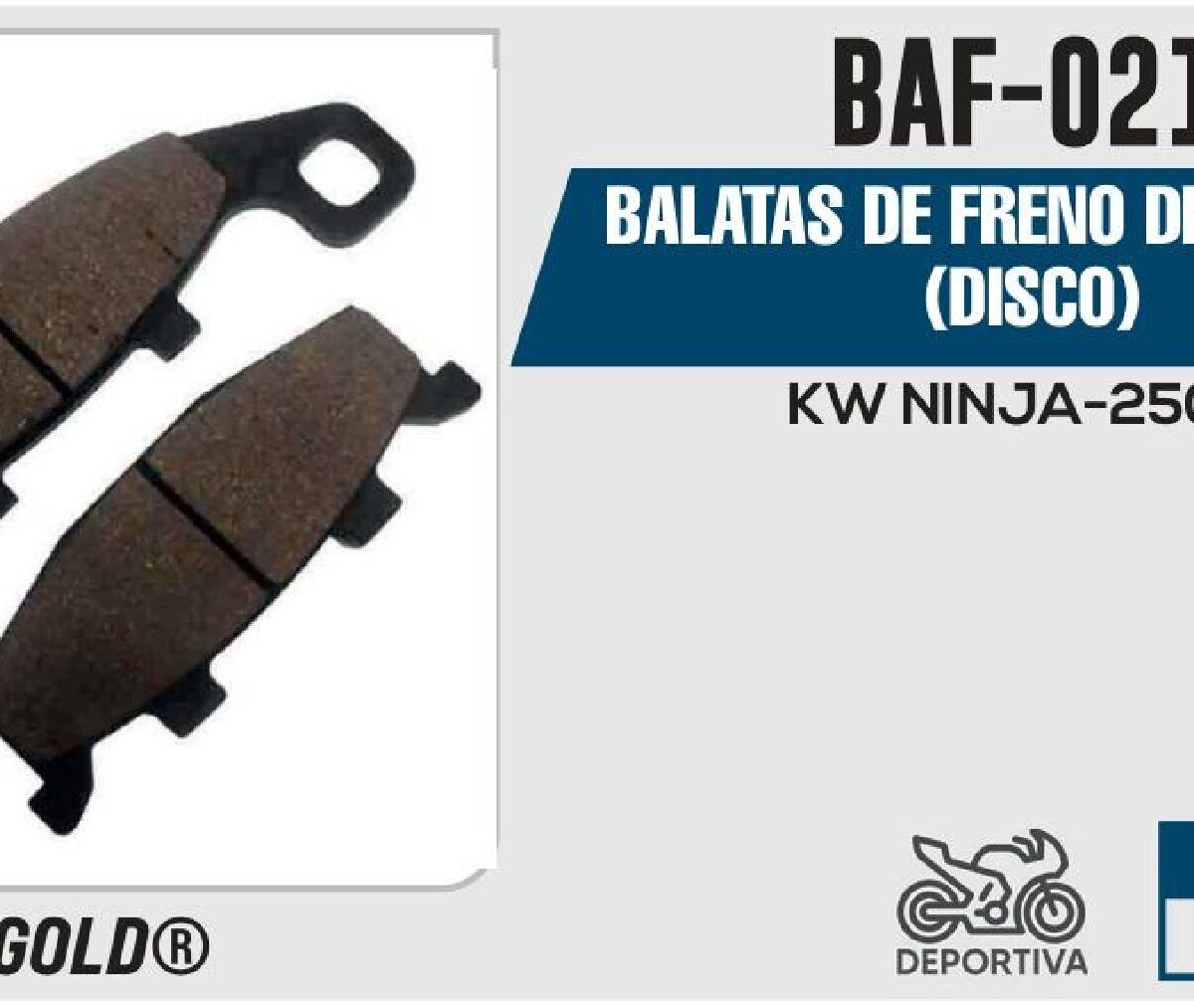 BALATAS DE FRENO DELANTERO DISCO