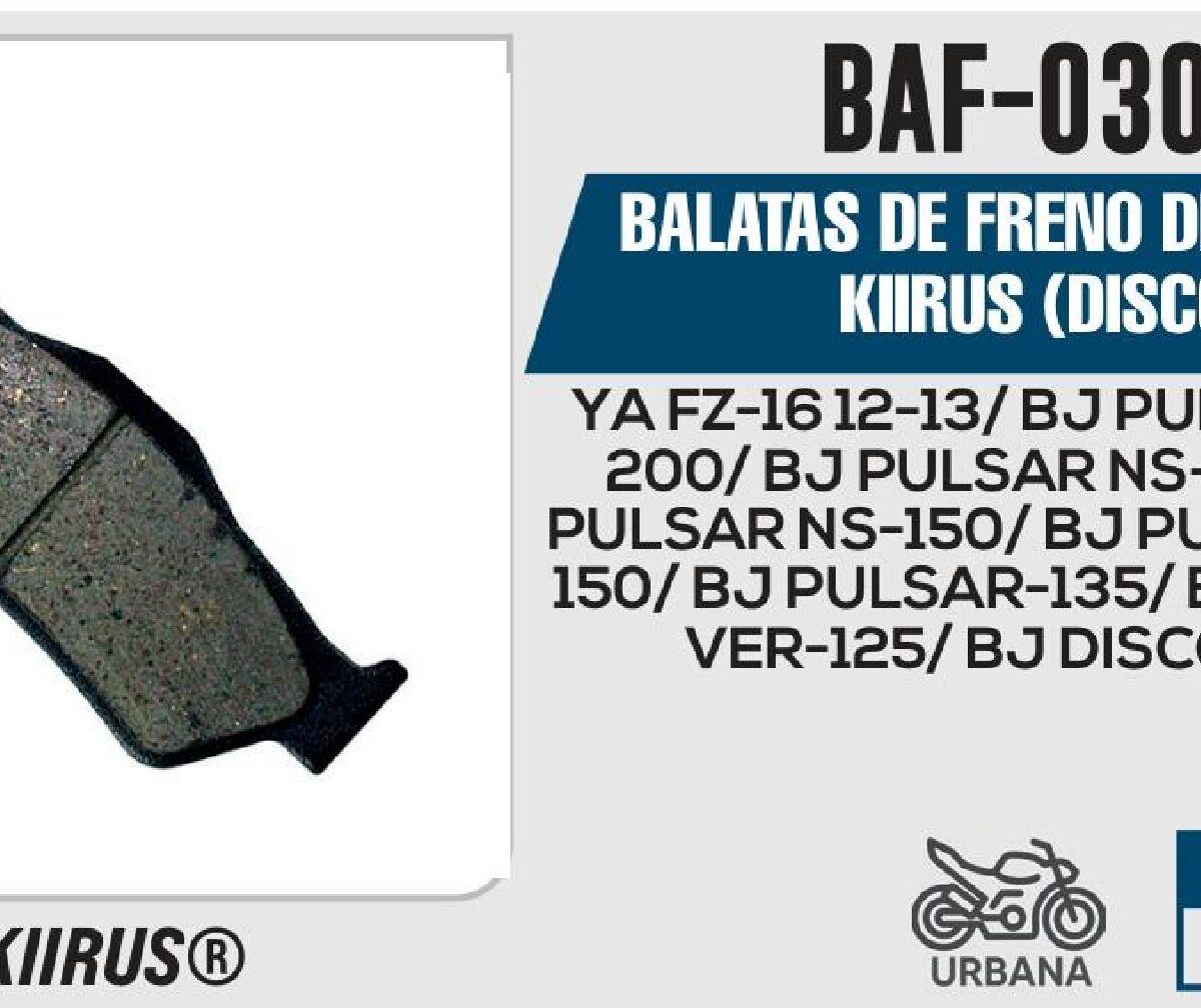 BALATAS DE FRENO DELANTERO (DISCO)