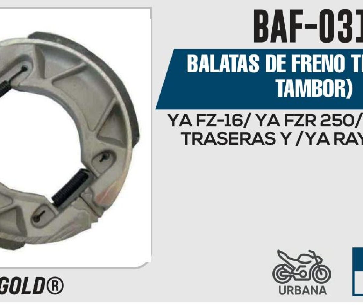 BALATAS DE FRENO TRASERO TAMBOR
