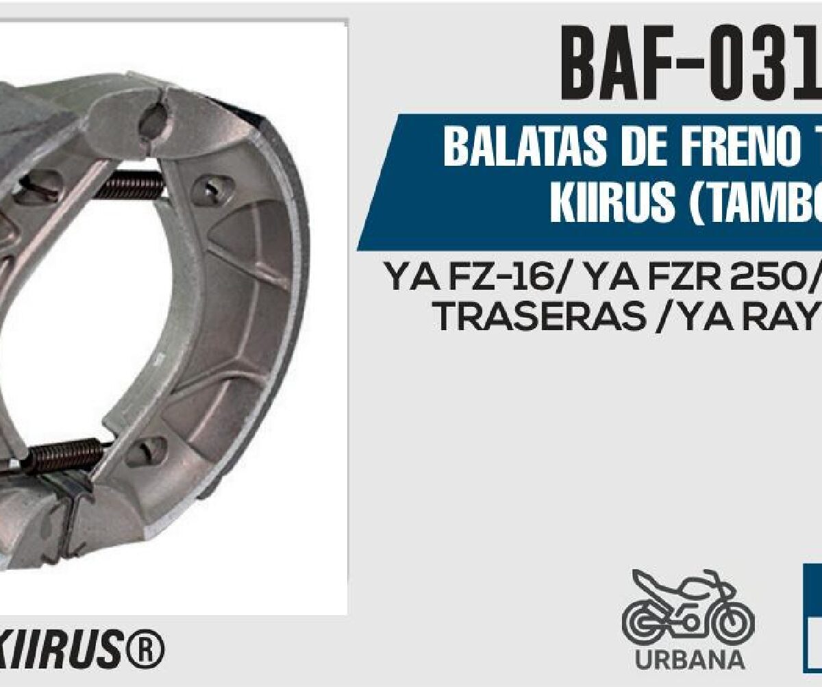 BALATAS DE FRENO TRASERO (TAMBOR)