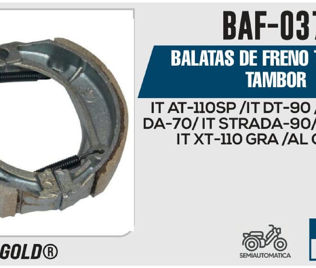 BALATAS DE FRENO TRASERO TAMBOR