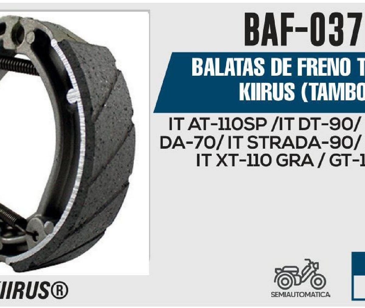 BALATAS DE FRENO TRASERO (TAMBOR)