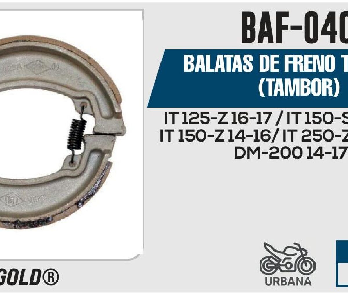 BALATAS DE FRENO TRASERO TAMBOR