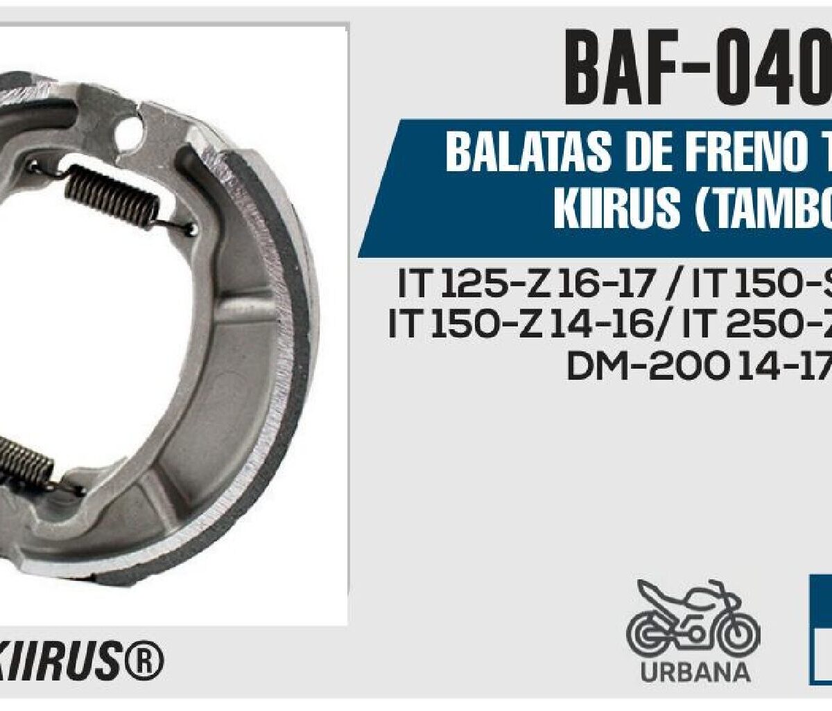 BALATAS DE FRENO TRASERO TAMBOR