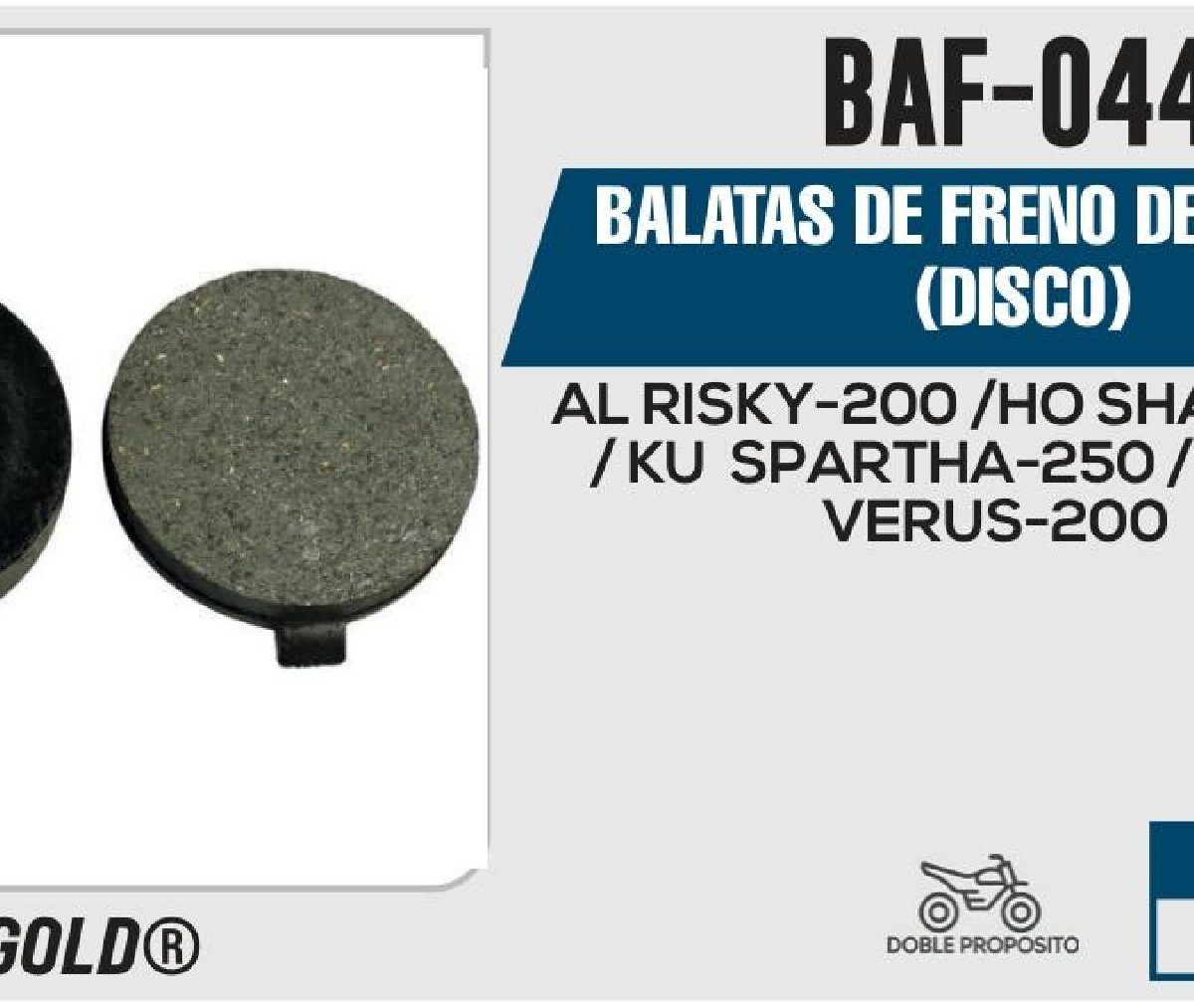 BALATAS DE FRENO DELANTERO DISCO
