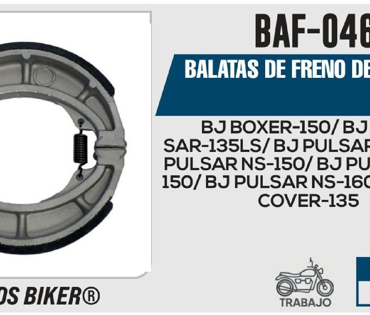 BALATAS DE FRENO DELANTERO TAMBOR