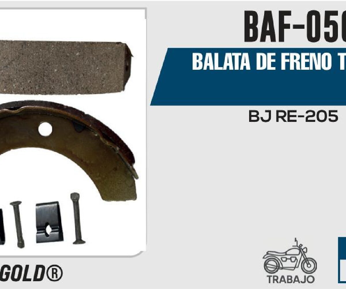 BALATA DE FRENO TRASERO TAMBOR