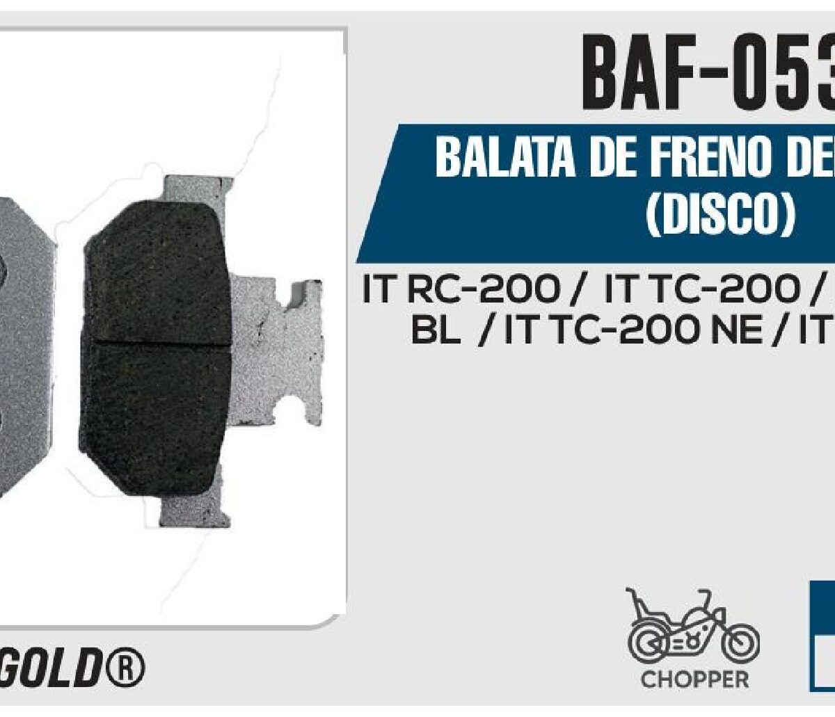 BALATAS DE FRENO DELANTERO DISCO