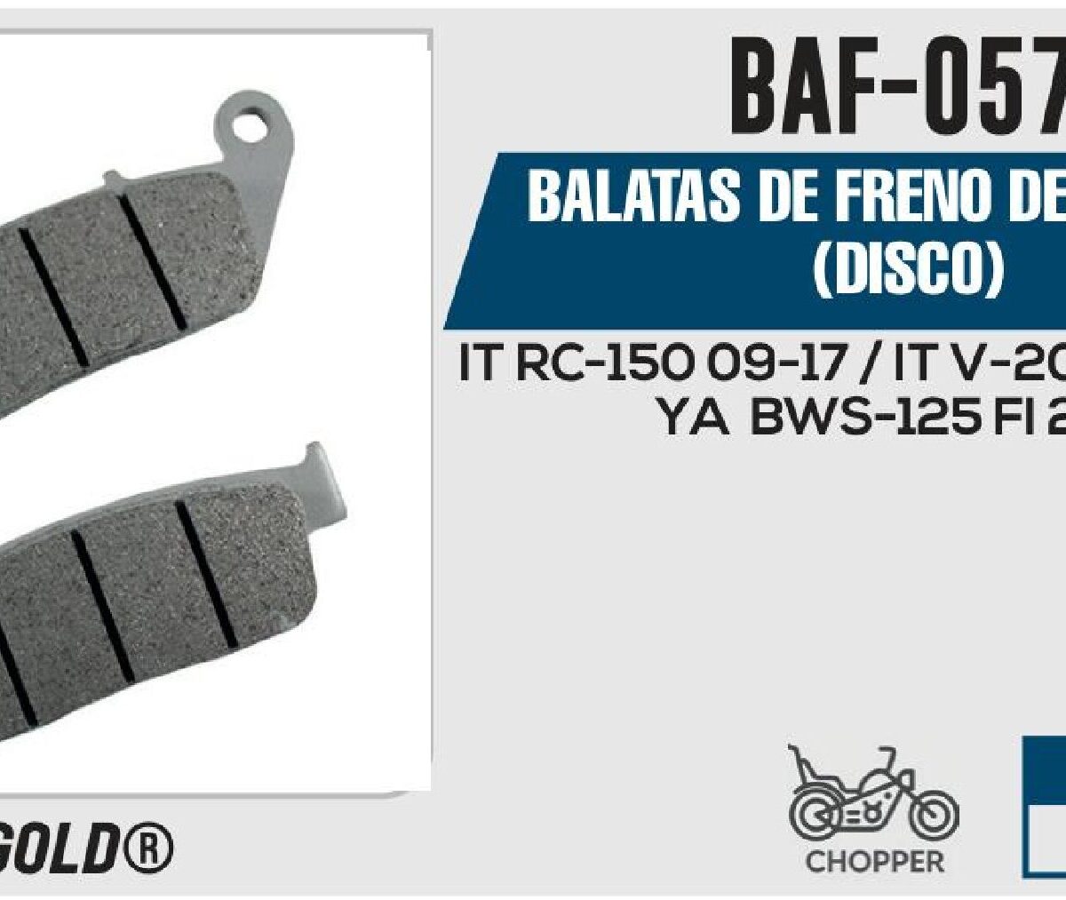 BALATAS DE FRENO DELANTERO (DISCO)