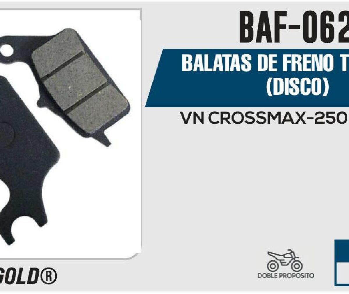 BALATAS DE FRENO TRASERO (DISCO)