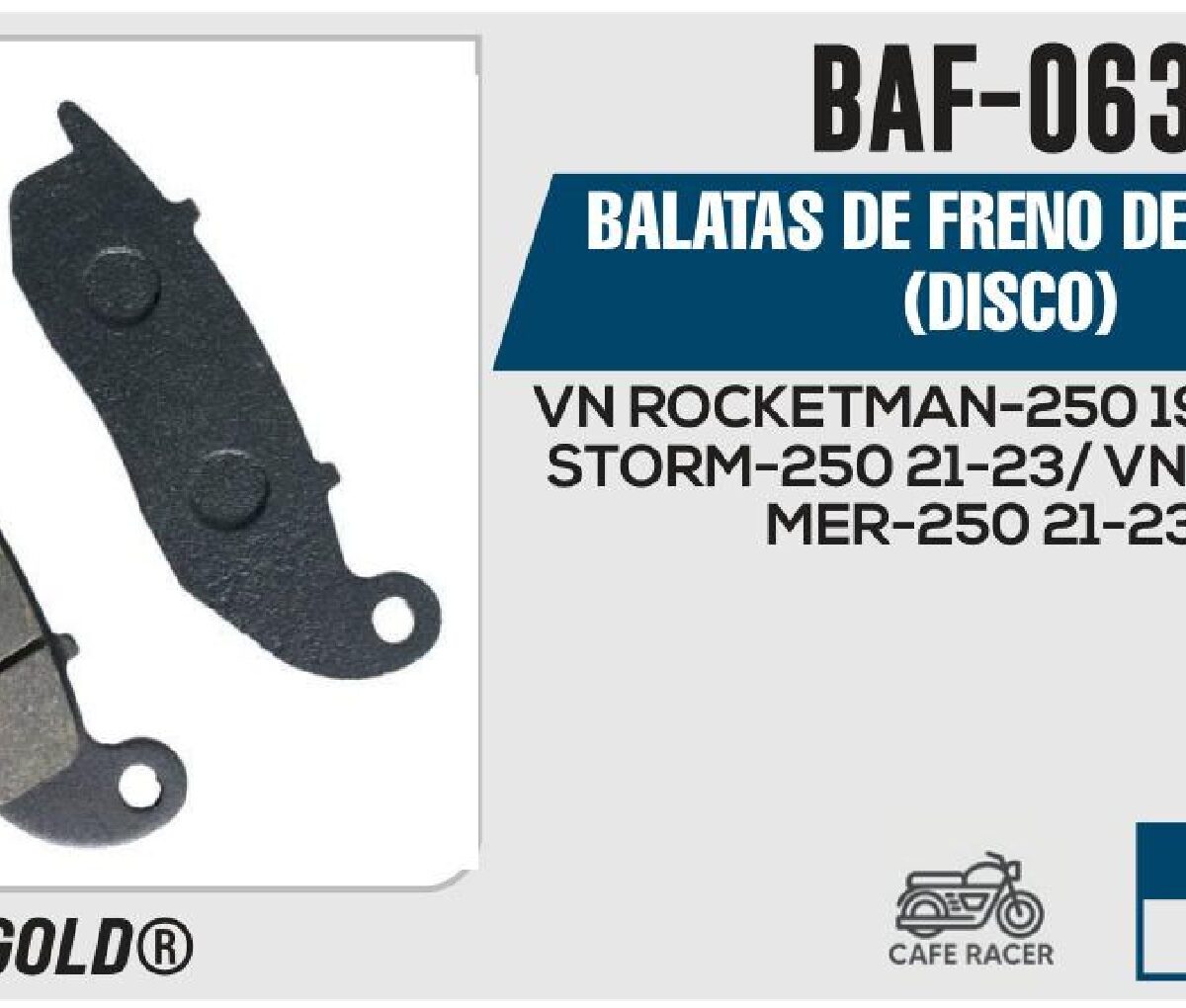 BALATAS DE FRENO DELANTERO (DISCO)