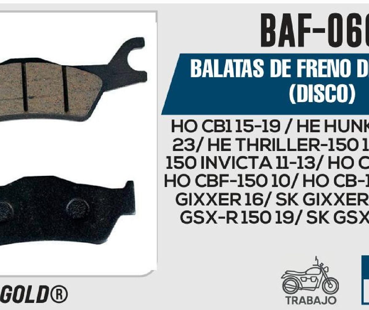BALATAS DE FRENO DELANTERO (DISCO)