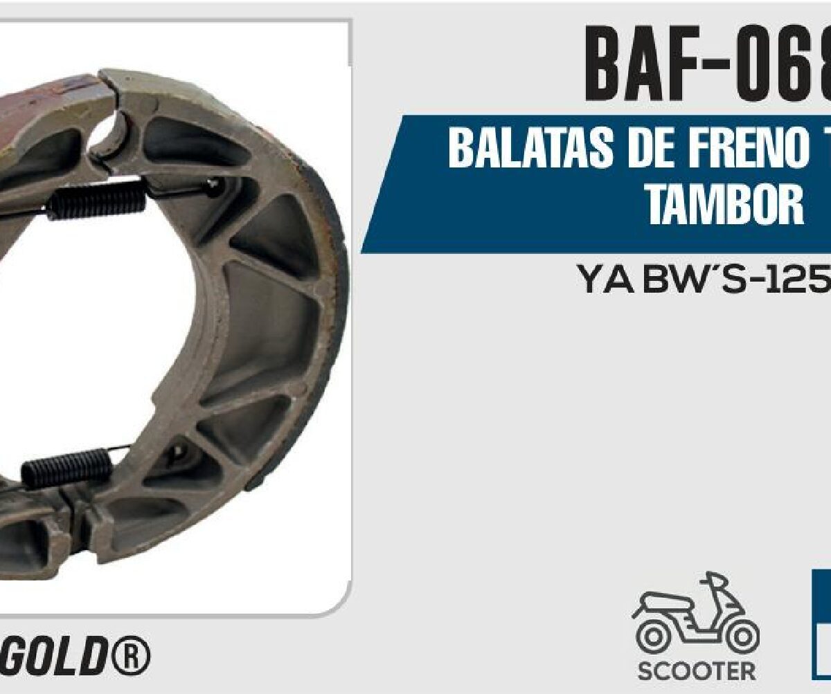 BALATAS DE FRENO TRASERO TAMBOR