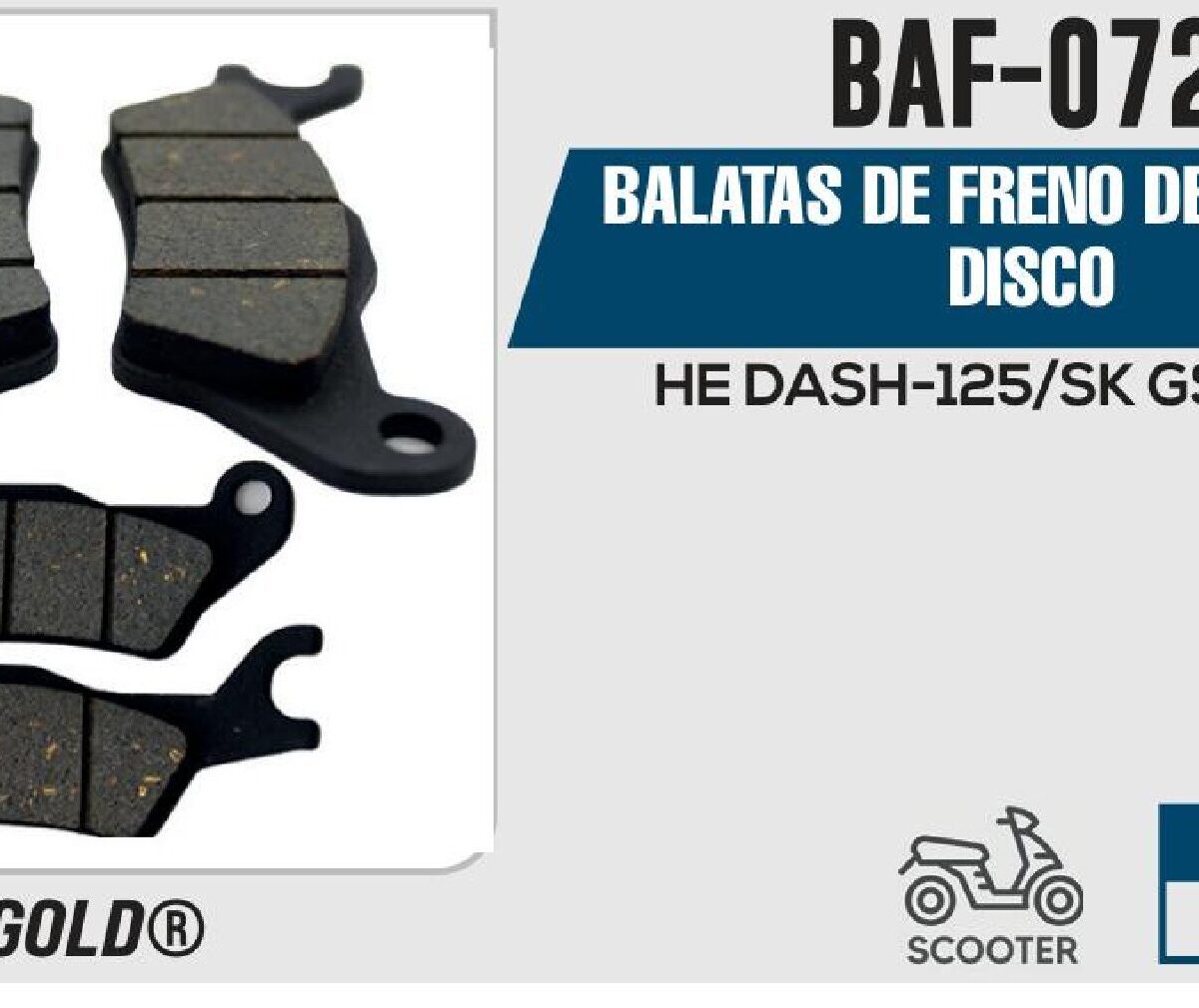 BALATAS DE FRENO DELANTERO DISCO