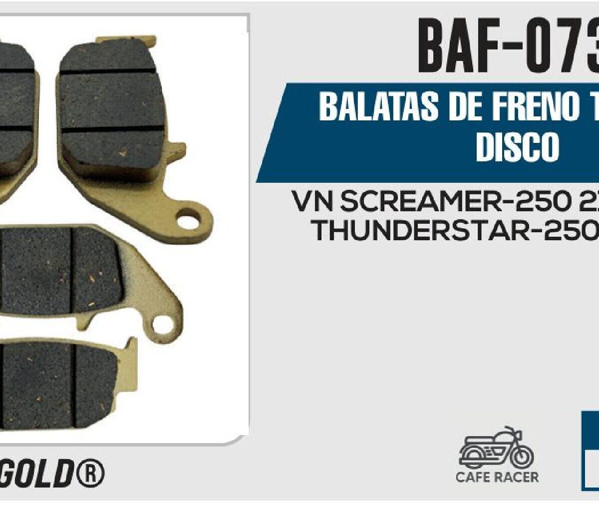 BALATAS DE FRENO TRASERO DISCO