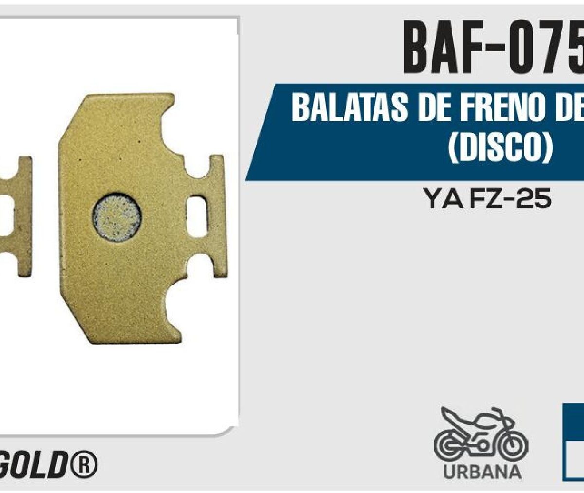 BALATAS DE FRENO TRASERO (DISCO)