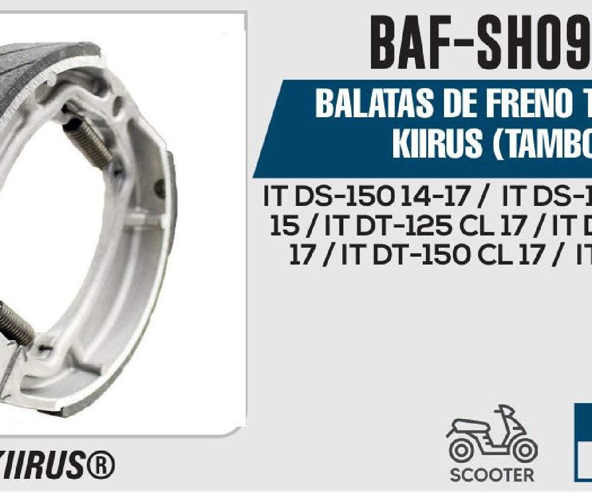BALATAS DE FRENO TRASERO (TAMBOR)