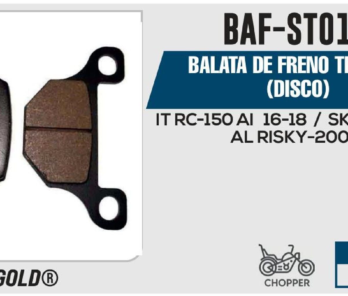 BALATAS FRENO DELANTERO DISCO