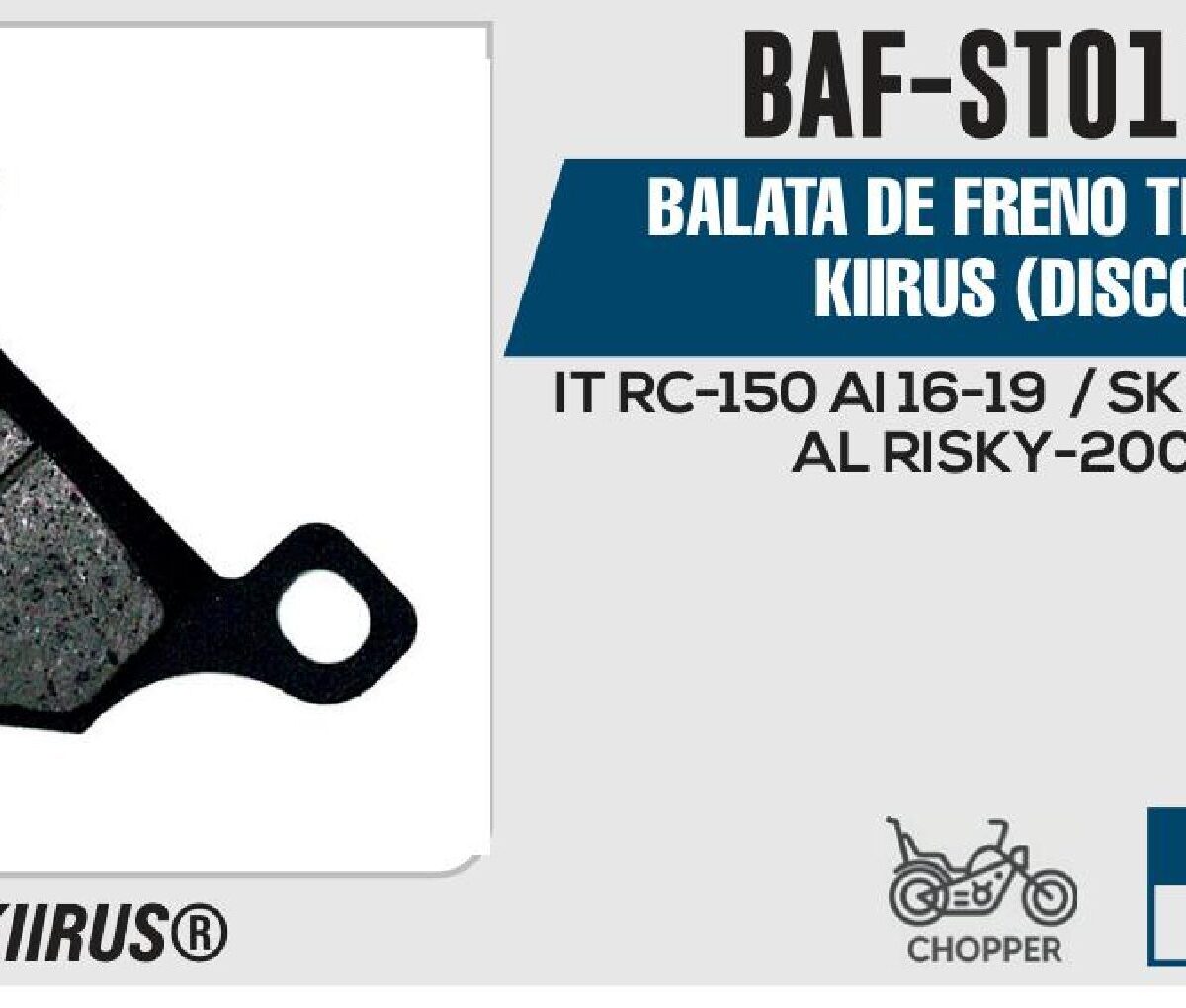 BALATA DE FRENO TRASERO (DISCO)