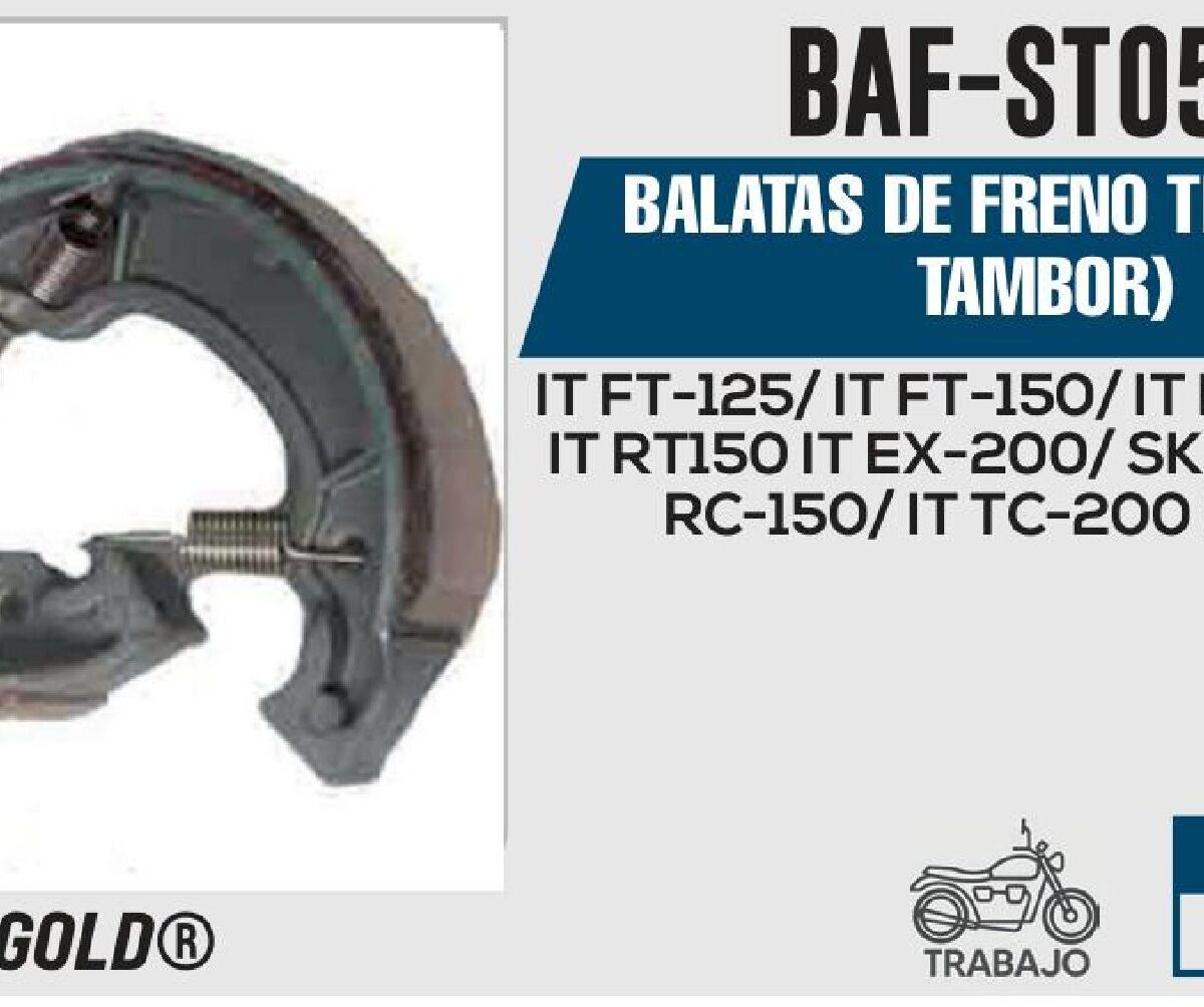 BALATAS DE FRENO TRASERO (TAMBOR)