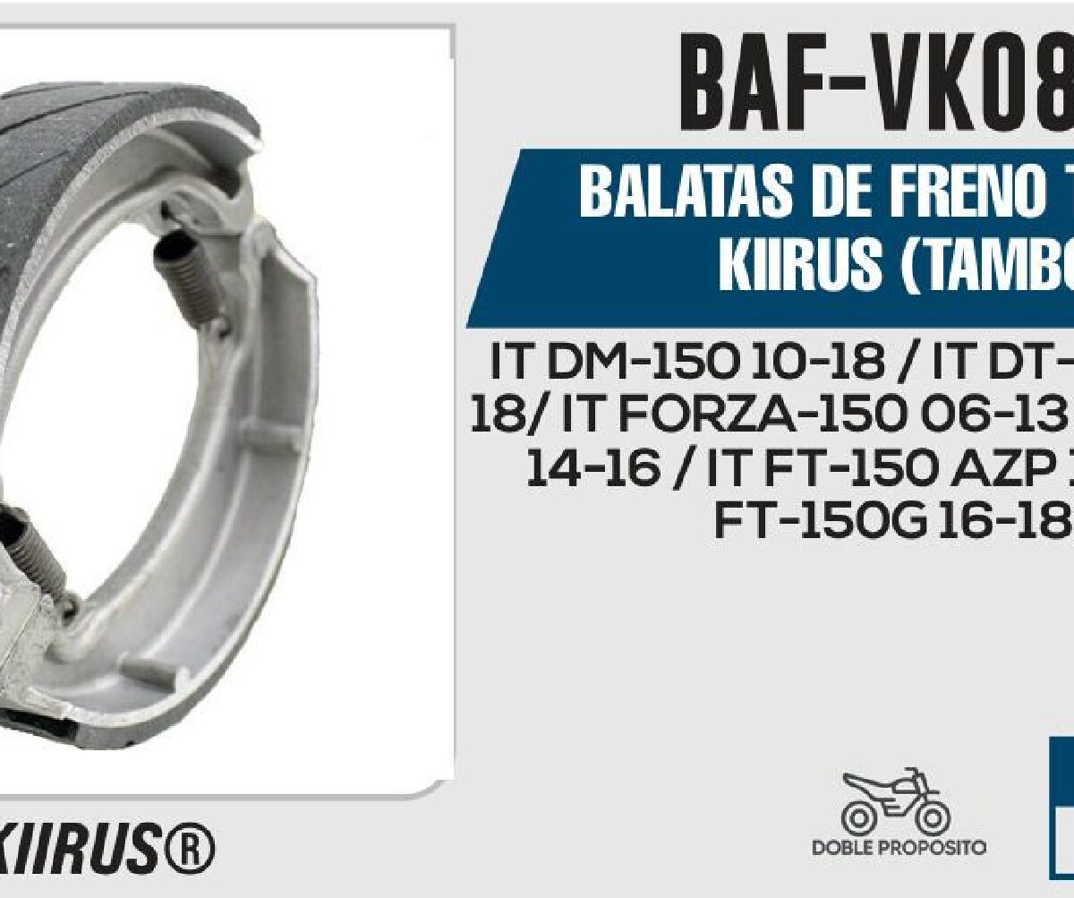 BALATAS DE FRENO TRASERO (TAMBOR)