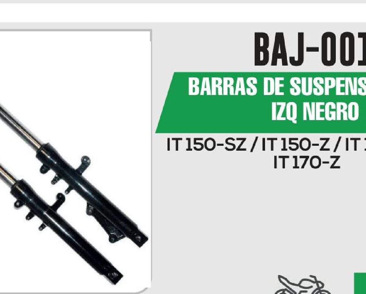 BARRAS DE SUSPENSIÓN DER / IZQ NEGRO