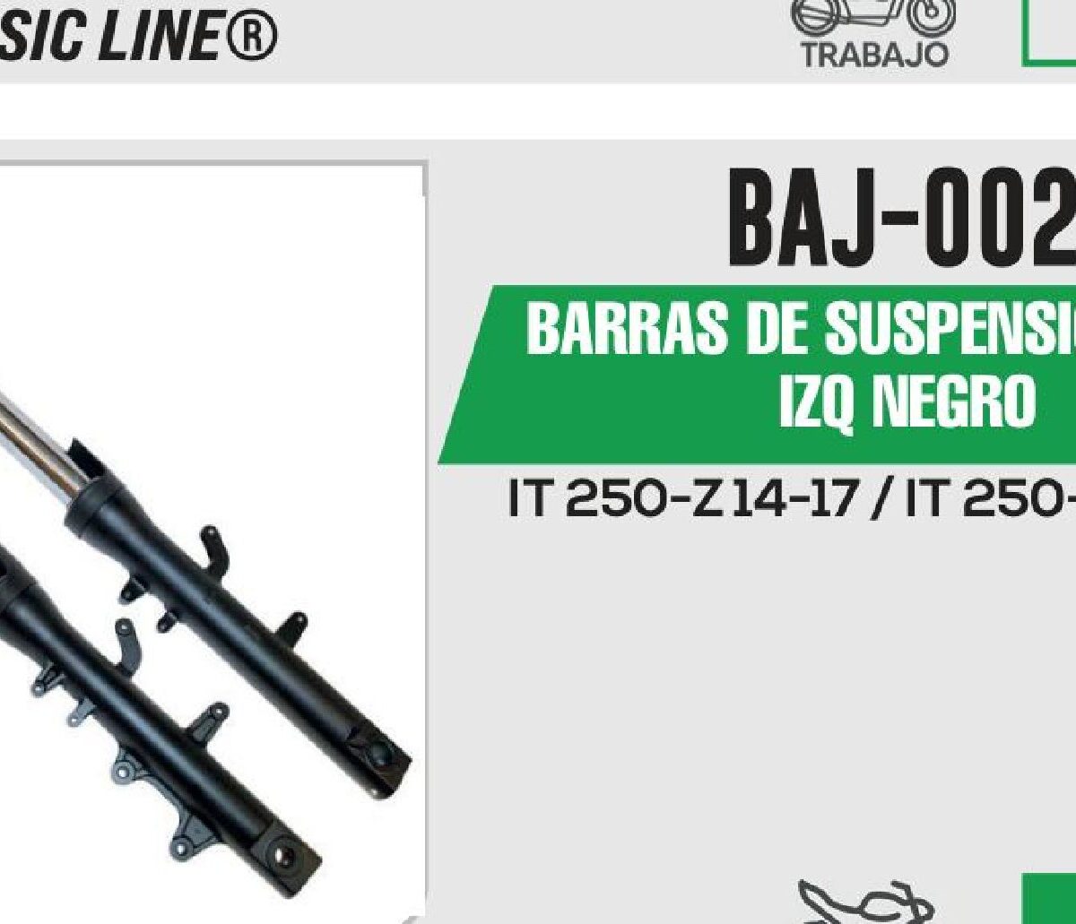 BARRAS DE SUSPENSIÓN DER / IZQ NEGRO