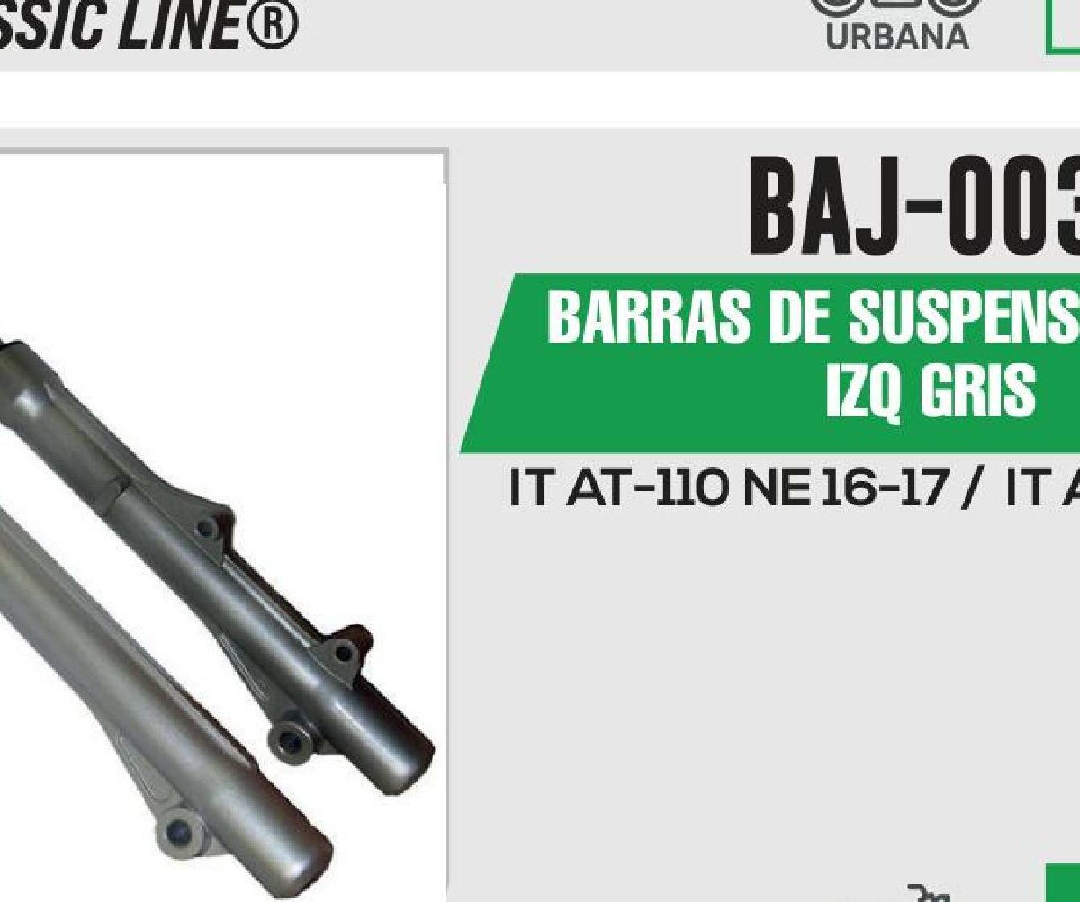 BARRAS DE SUSPENSION DER / IZQ GRIS