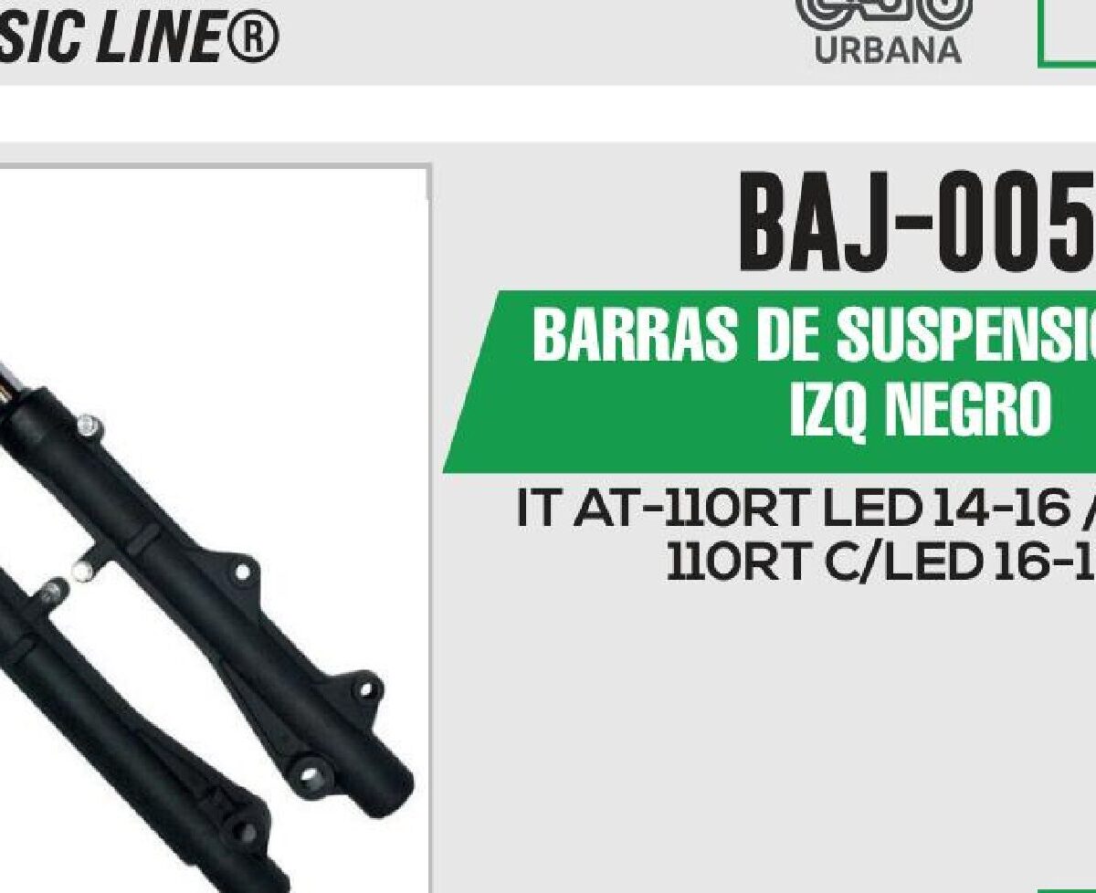 BARRAS DE SUSPENSIÓN DER / IZQ NEGRO